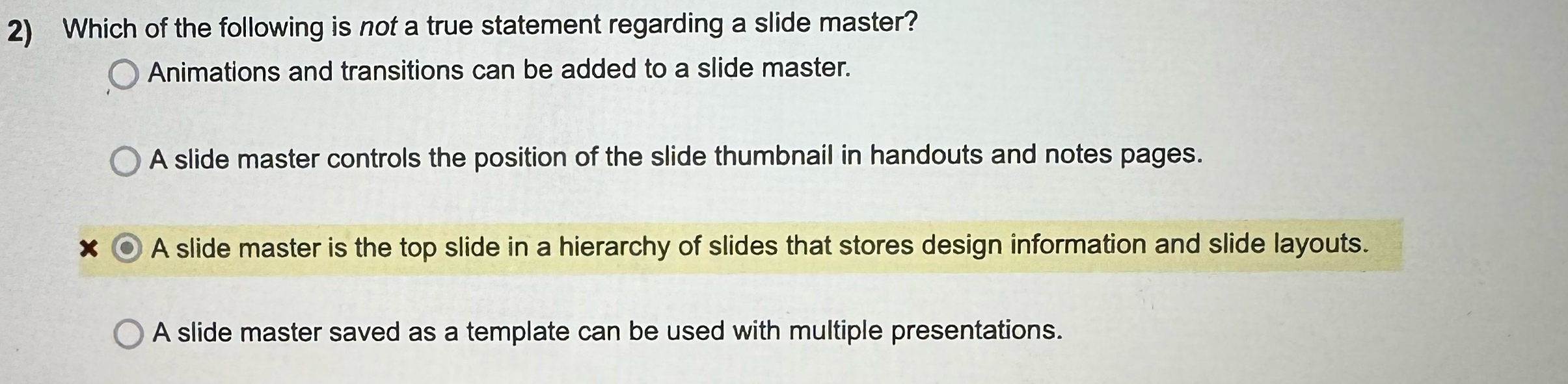 Solved Which of the following is not a true statement | Chegg.com