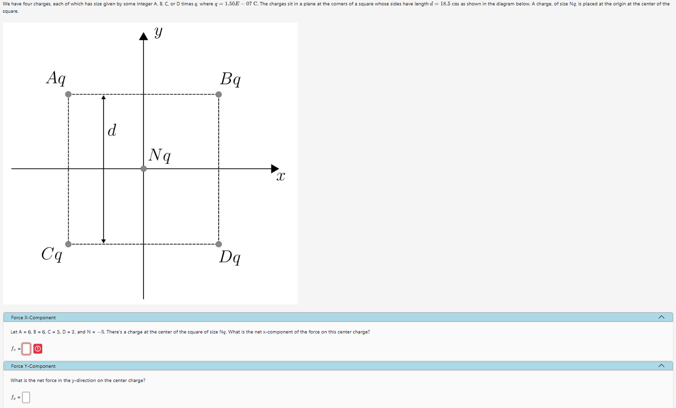 Force Square Solved square. Force X-Component Let A=6,B=6,C=5,D=2, and | Chegg.com