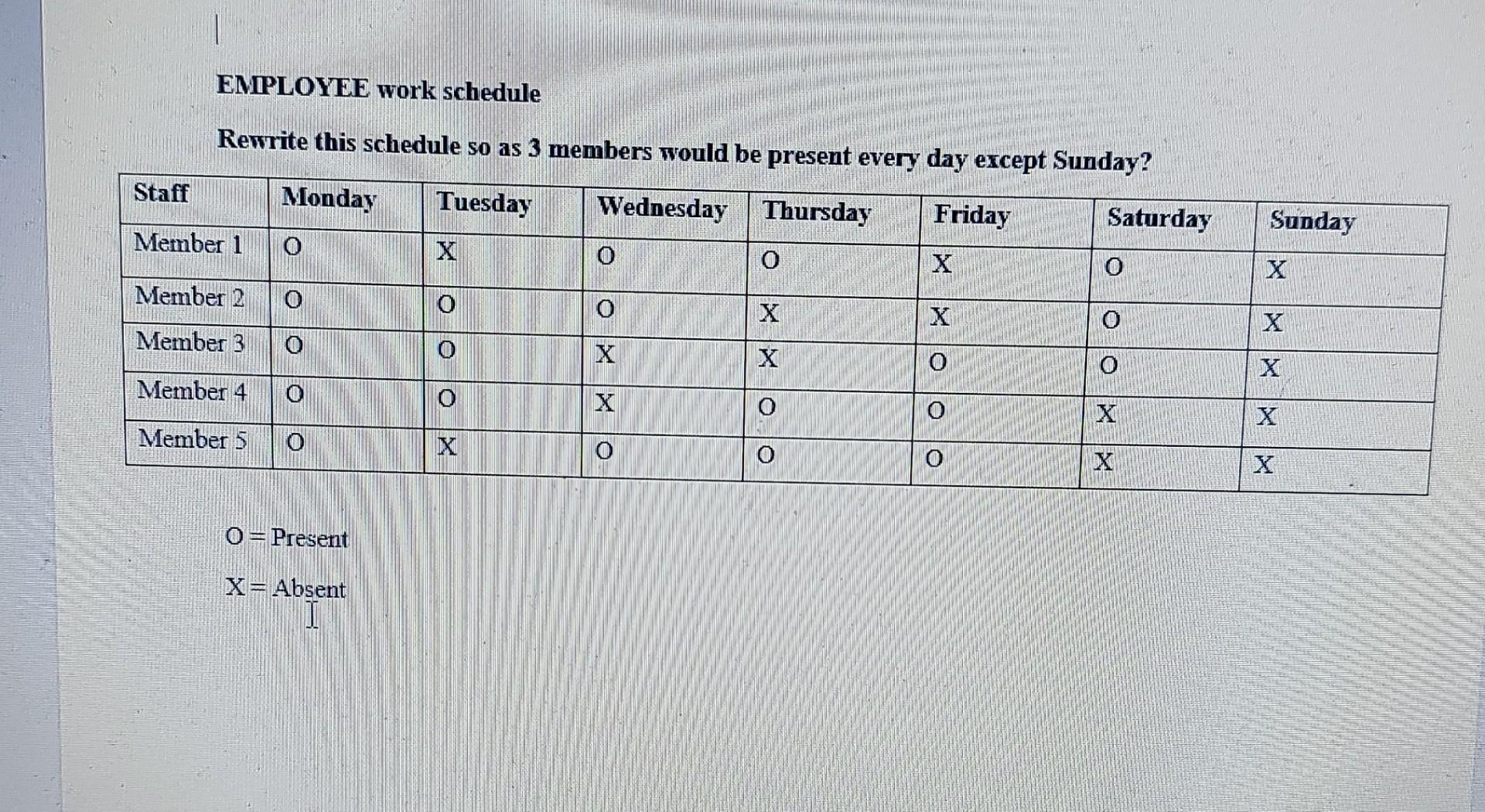 saturday and sunday work schedule