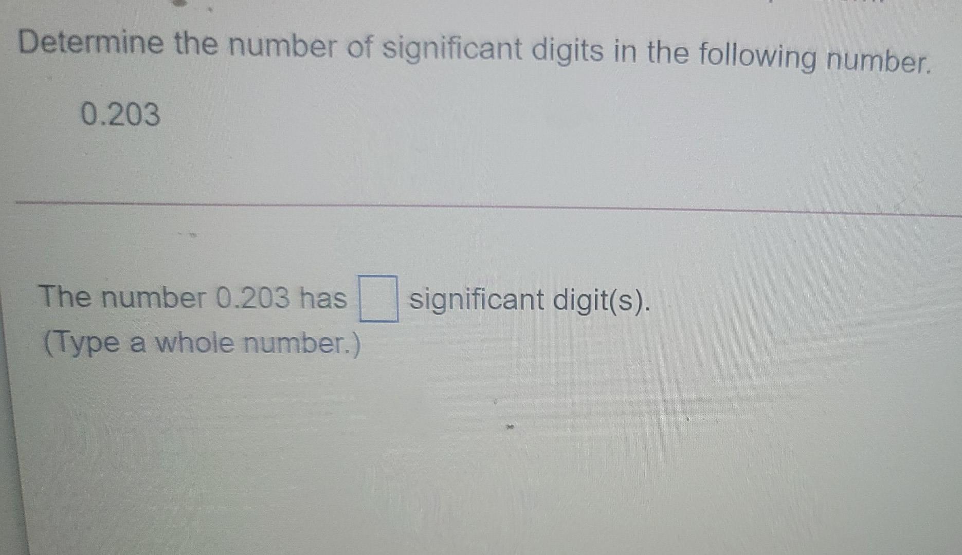 1 significant number meaning
