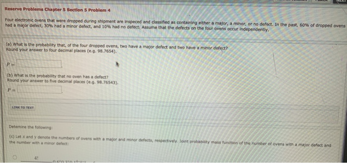 Solved Reserve Problems Chapter 5 Section 5 Problem 4 Four | Chegg.com