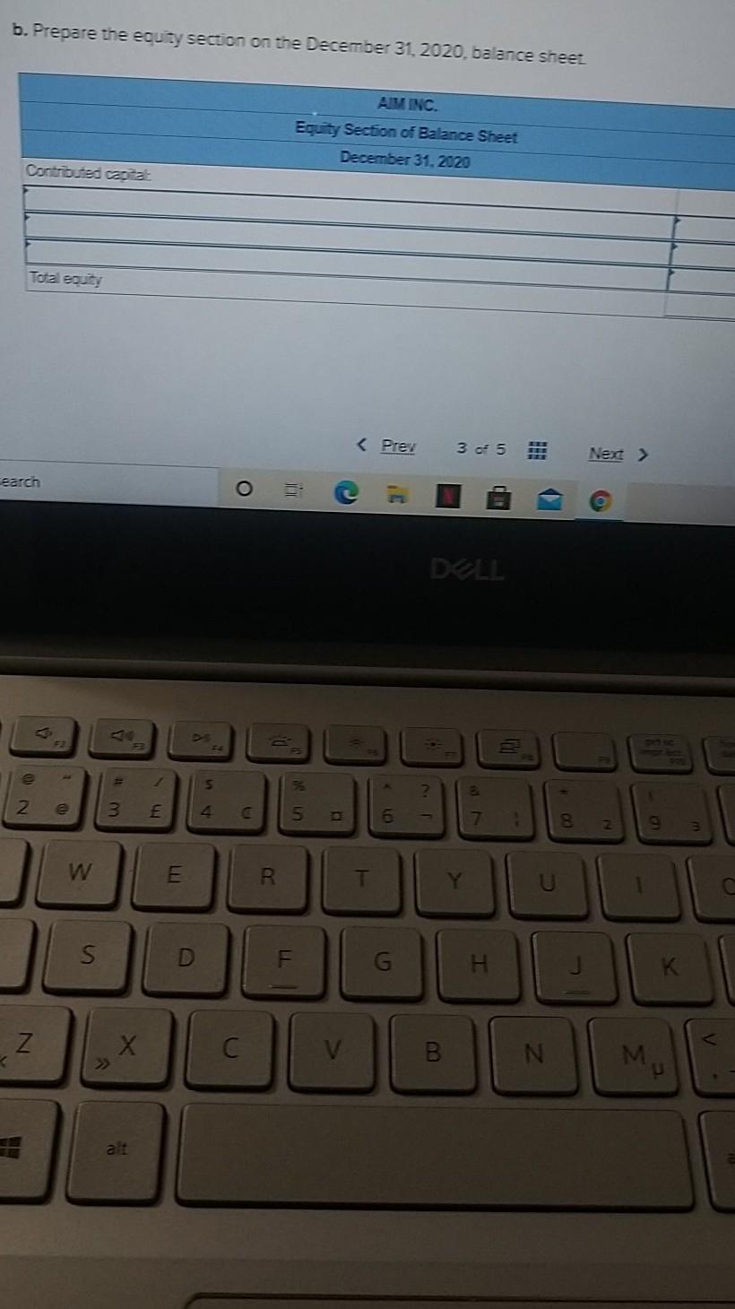 Solved Saved Help Save & Exit Check my we AIM Inc. showed | Chegg.com