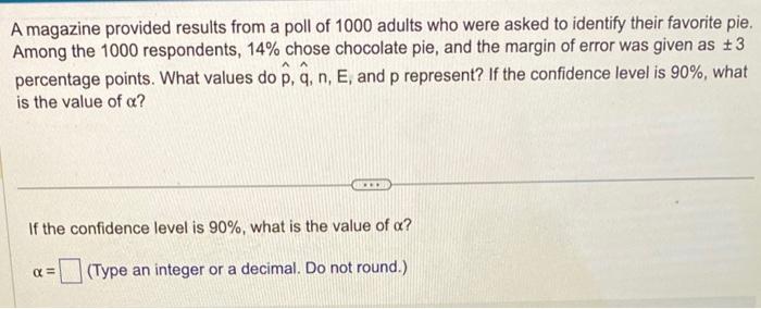 Solved A magazine provided results from a poll of 1000 | Chegg.com