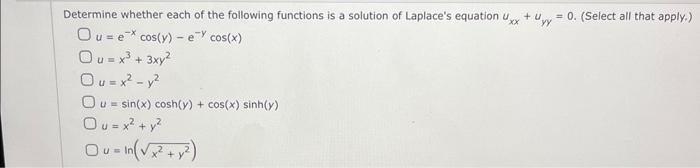 Solved Determine Whether Each Of The Following Functions Is 6953