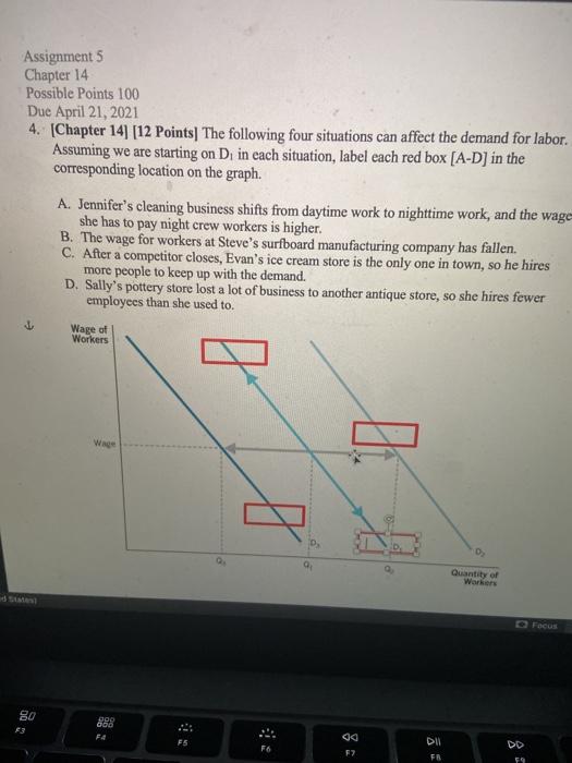 Solved Assignment 5 Chapter 14 Possible Points 100 Due April | Chegg.com