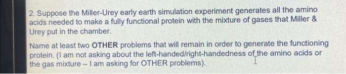 urey early earth experiment