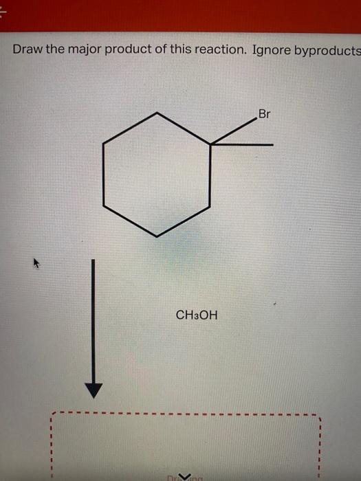 Solved Draw the major product of this reaction. Include | Chegg.com