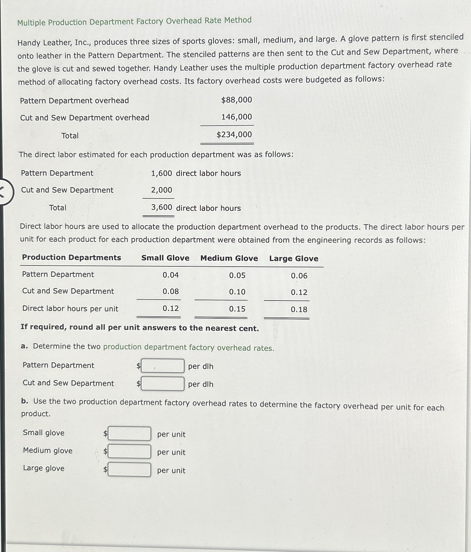 Solved Multiple Production Department Factory Overhead Rate | Chegg.com