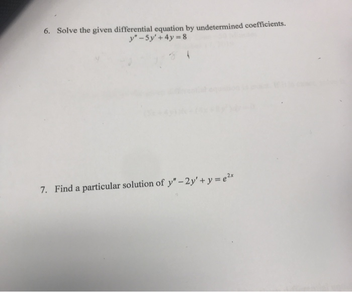 Solved 6. Solve the given differential equation by | Chegg.com
