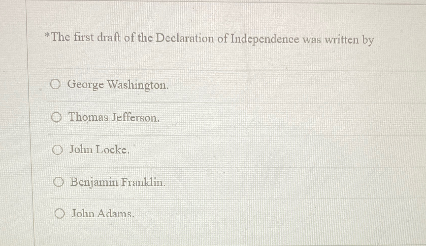 Declaration of Independence: A Transcription