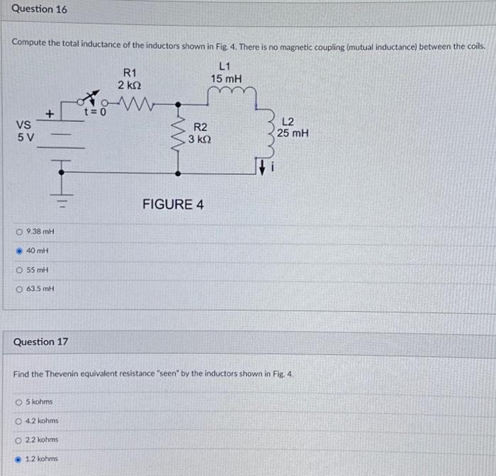 Solved Compute The Total Inductance Of The Inductors Shown | Chegg.com