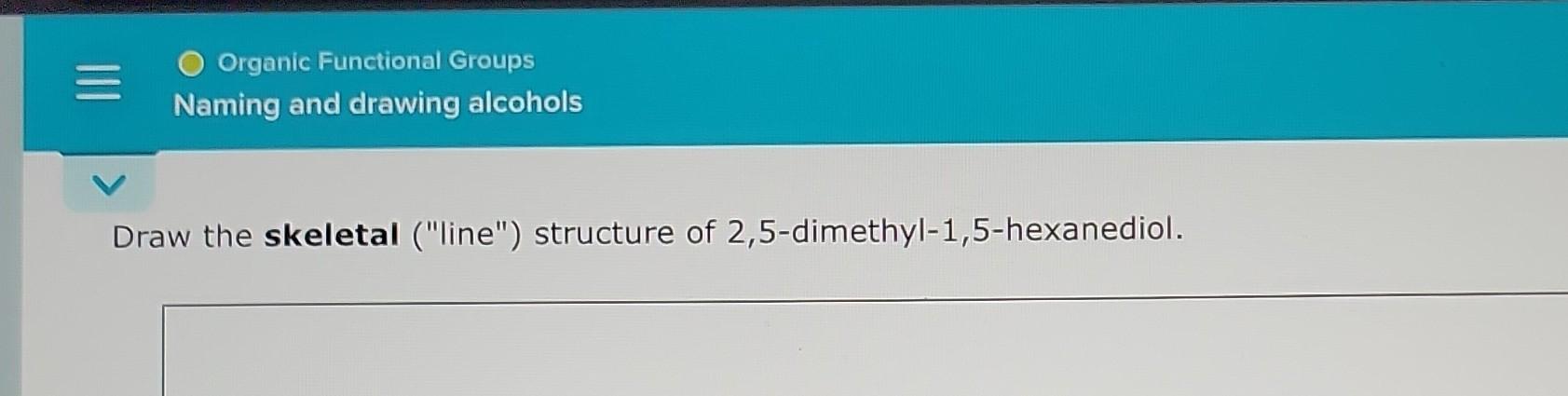 2 5 dimethylhexane line structure