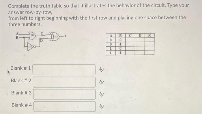 Solved If The Truth Table Needs To Have Four Rows, How Many | Chegg.com