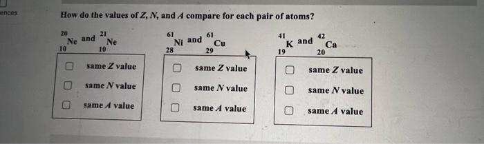 solved-how-do-the-values-of-z-n-and-a-compare-for-each-pair-chegg