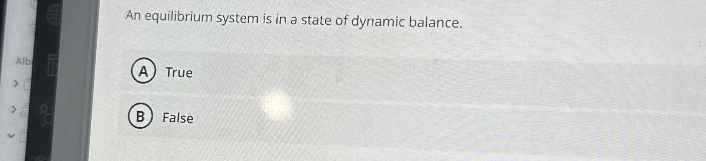 Solved An equilibrium system is in a state of dynamic | Chegg.com