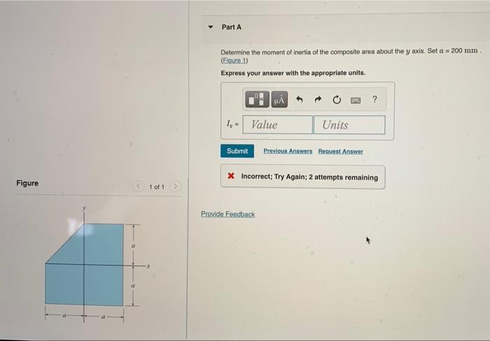 Solved Part A Determine The Moment Of Inertia Of The | Chegg.com