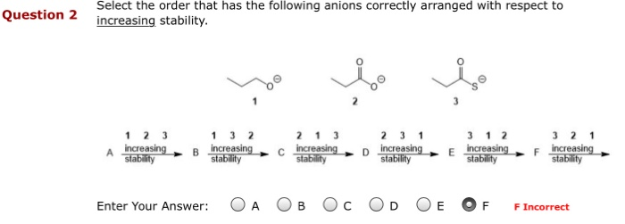 Solved Question 2 Select the order that has the following | Chegg.com