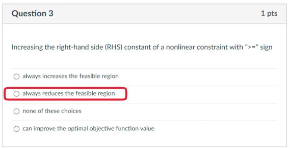 Solved Question 3Increasing the right-hand side (RHS) | Chegg.com