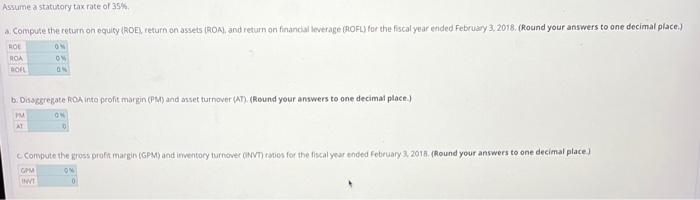 Solved Compute Disaggregate And Interpret Roe And Roa