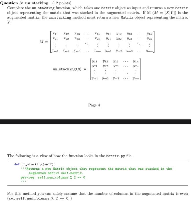 Solved from tabulate import tabulate class Matrix(): | Chegg.com