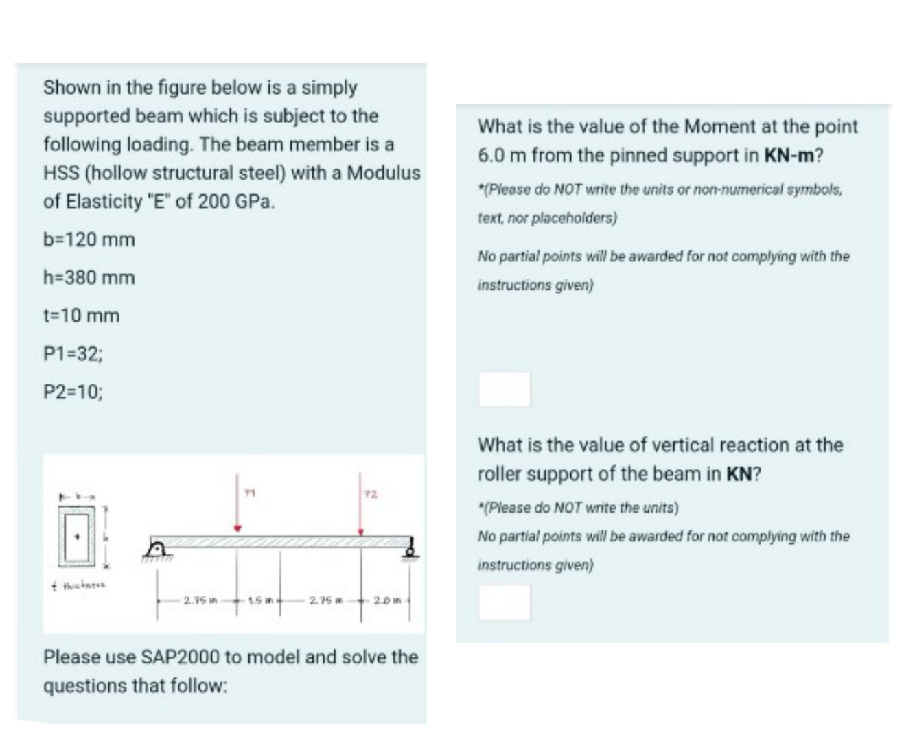 Solved Shown in the figure below is a simply supported beam | Chegg.com