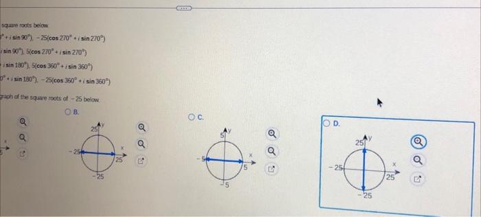 solved-find-and-graph-the-square-roots-of-25-choose-the-chegg