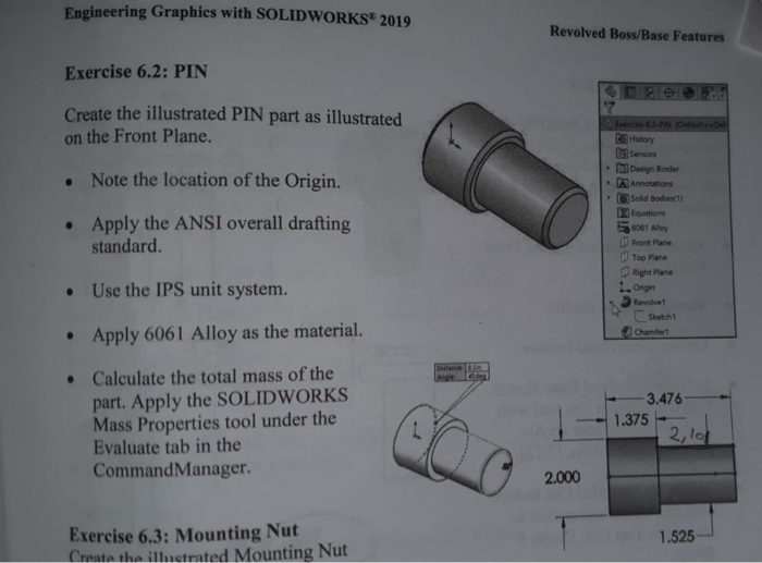 Engineering Graphics With Solidworks 2019 Revolved Chegg Engineering Graphics With Solidworks 2019 Revolved Chegg