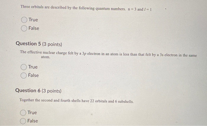 Solved Three orbitals are described by the following quantum | Chegg.com