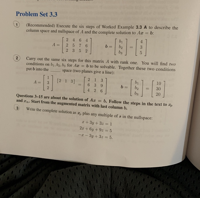 Solved Problem Set 3.3 1 (Recommended) Execute the six steps | Chegg.com