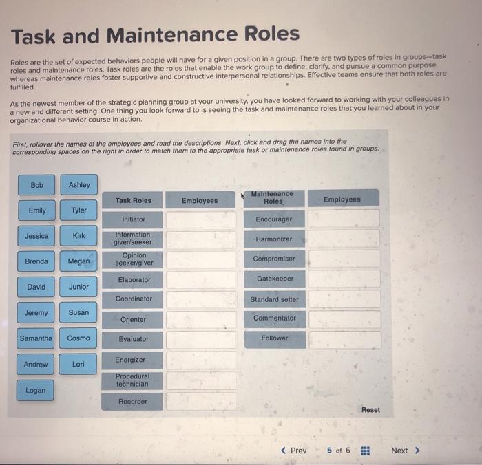 solved-task-and-maintenance-roles-roles-are-the-set-of-chegg