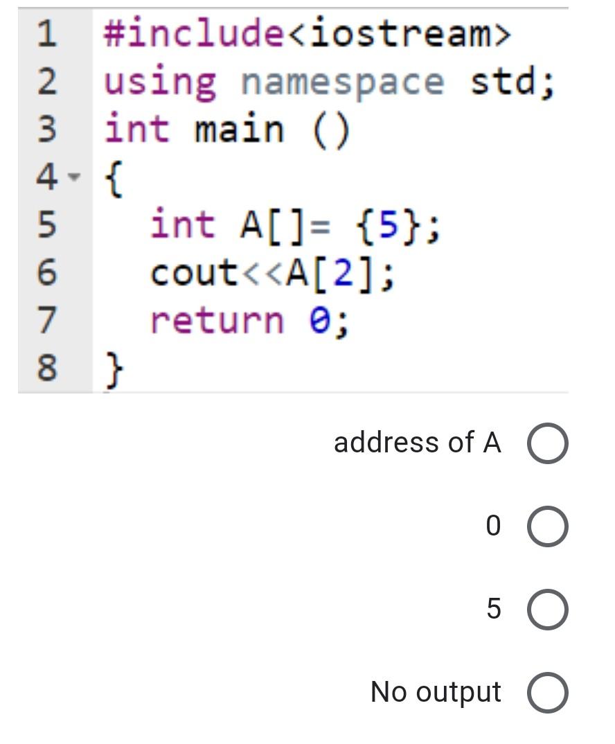 Solved 1 #include 2 using namespace std; 3 int main() 4-{ 5 | Chegg.com