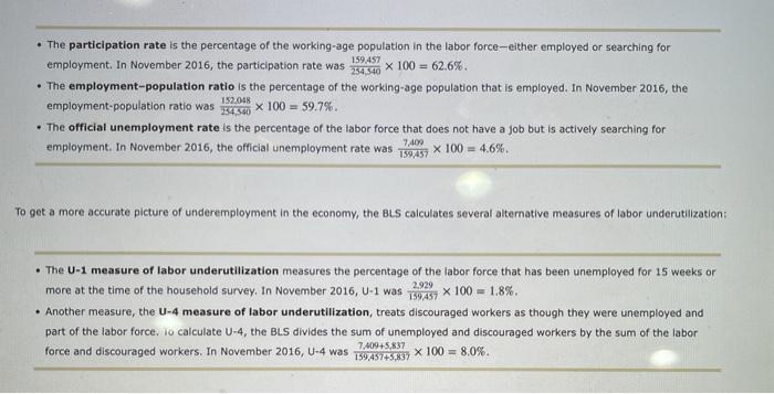 Solved 4. Key Employment Indicators From The Household | Chegg.com