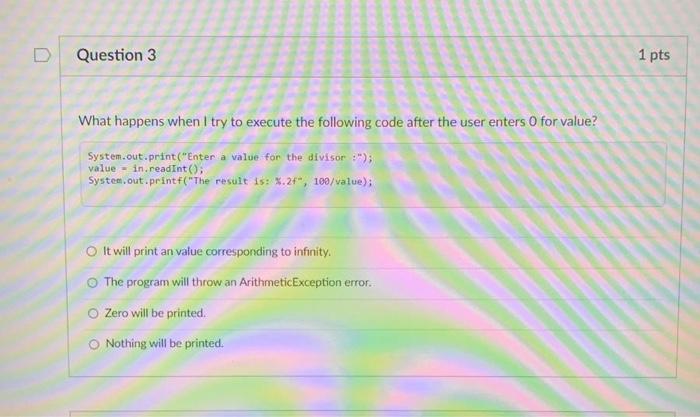 Solved Question 1 What happens if you try to run the | Chegg.com