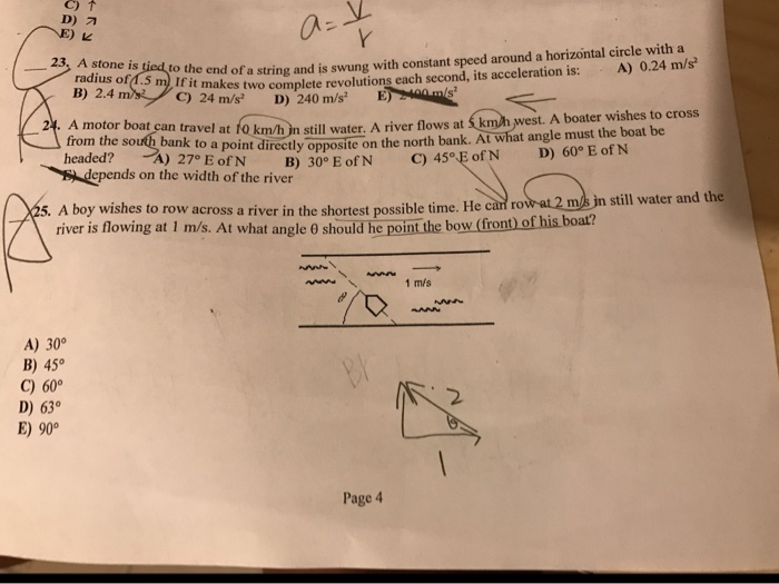 Solved 24 A Motor Boat Can Travel At 10 Km H In Still Chegg Com