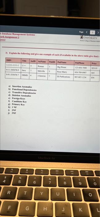 Solved Page Database Management Systems work Assignment 2 | Chegg.com