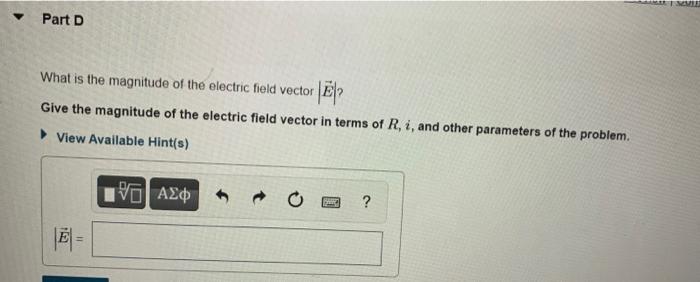 Solved Part B Find the magnitude of the magnetic field B(r) | Chegg.com