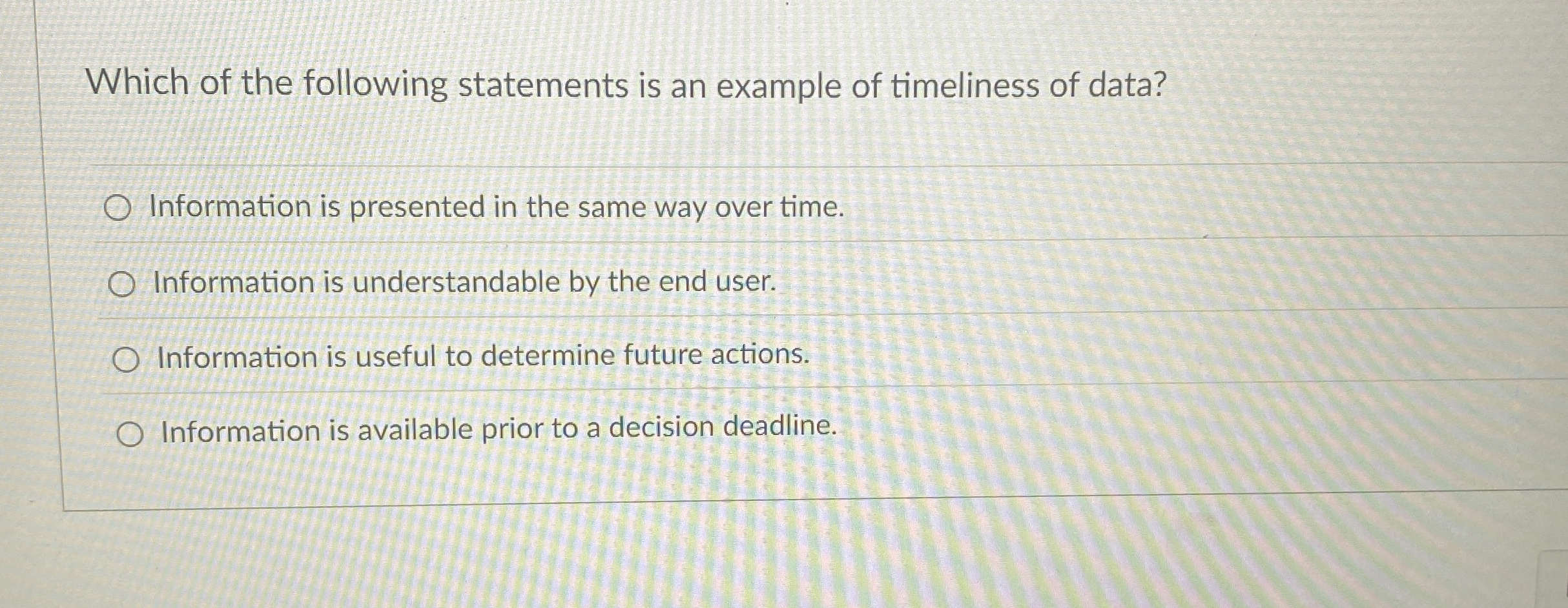 Solved Which of the following statements is an example of | Chegg.com