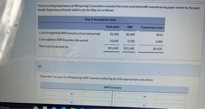 solved-the-processing-department-at-whispering-corporation-chegg