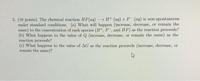 Solved 1. (10 points) Use the information in the following | Chegg.com
