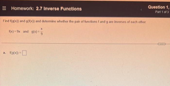 inverse functions algebra 2 homework answers