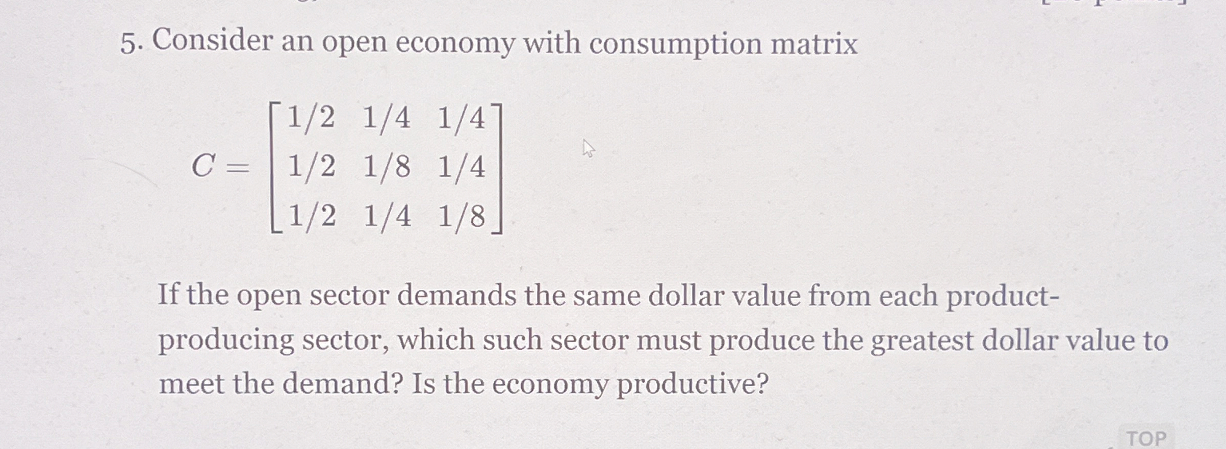 Solved Consider an open economy with consumption | Chegg.com