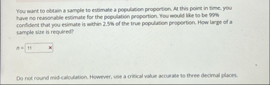 Solved You want to obtain a sample to estimate a population | Chegg.com