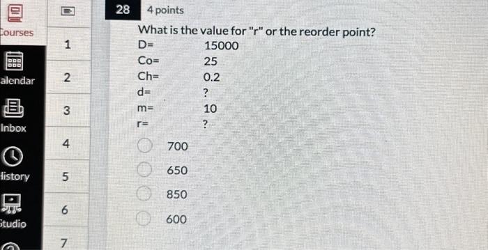 Solved What is the value for 