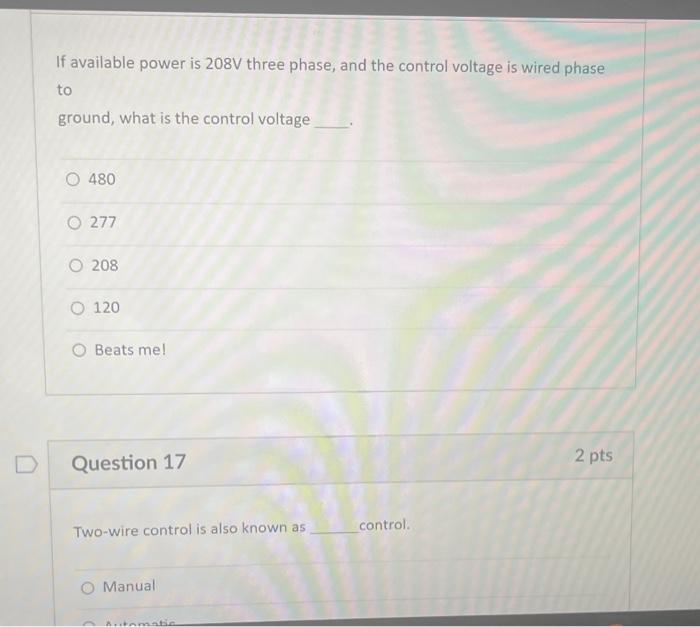 Solved If available power is 208 V three phase, and the | Chegg.com