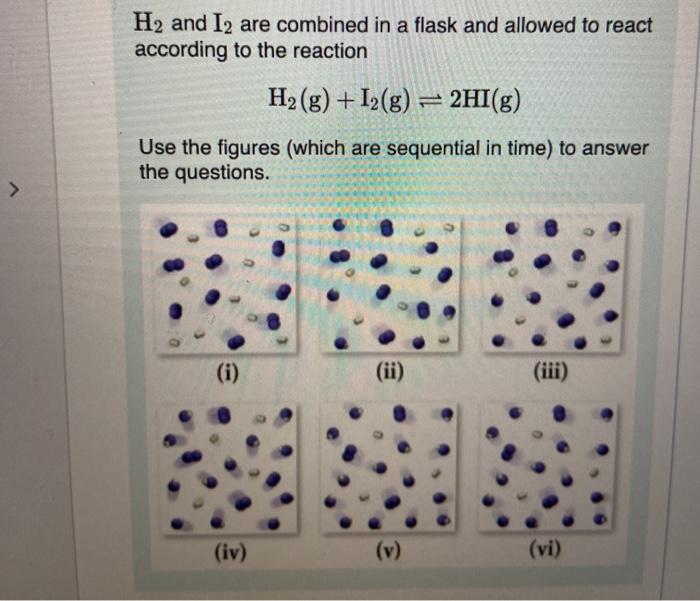 Solved H2 And 12 Are Combined In A Flask And Allowed To 