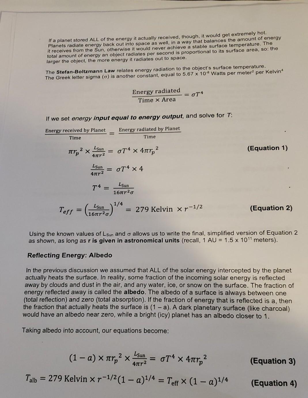Solved A microwave telescope "sees" microwave light coming