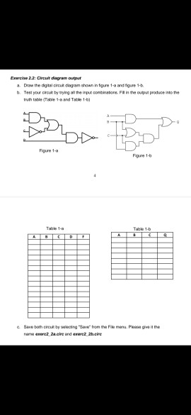 Solved Exercise 2.2 Crew a. Draw the digital circuit diagram | Chegg.com