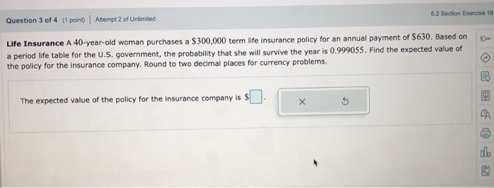 5 2 Section Exercise 18 Question 3 Of 4 1 Point Chegg Com