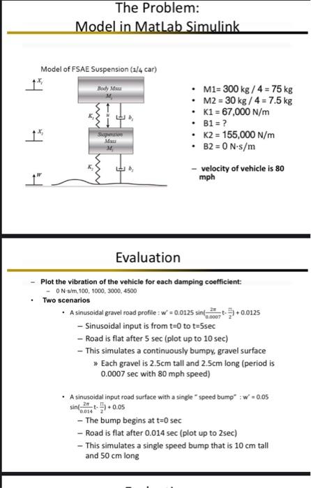 The Problem: Model in Matlab Simulink 15 Model of | Chegg.com