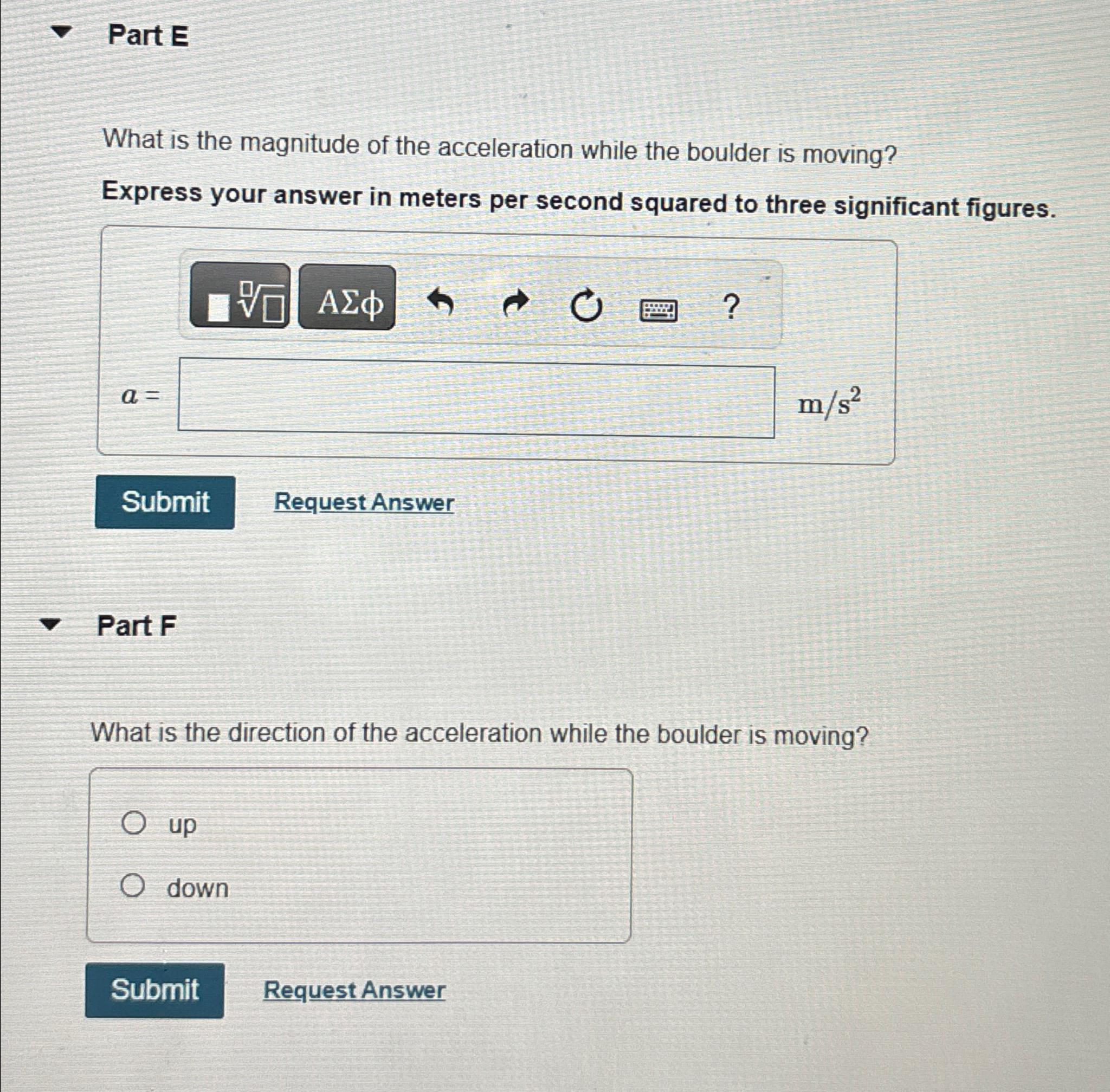 Solved A Large Boulder Is Ejected Vertically Upward From A | Chegg.com